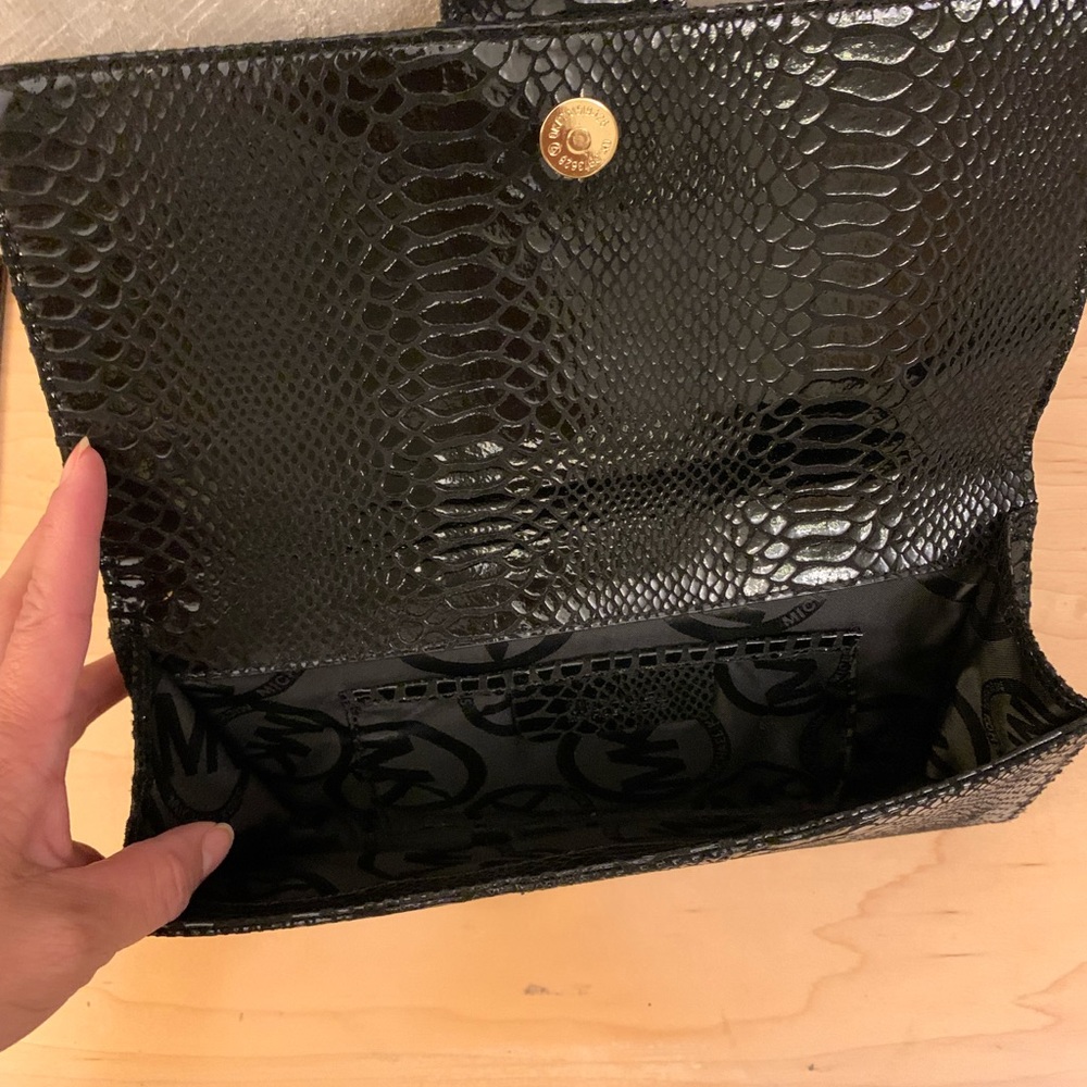 Michael Kors Black Python Print Wallet - image 4